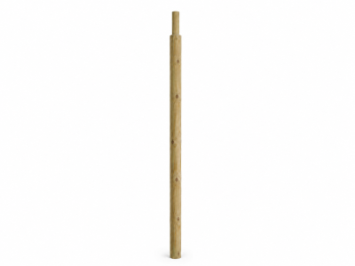 Poste de madera para sombrilla de brezo